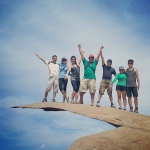 Photo Credit: Bryan Lin My friends and I reach Potato Chip Rock!